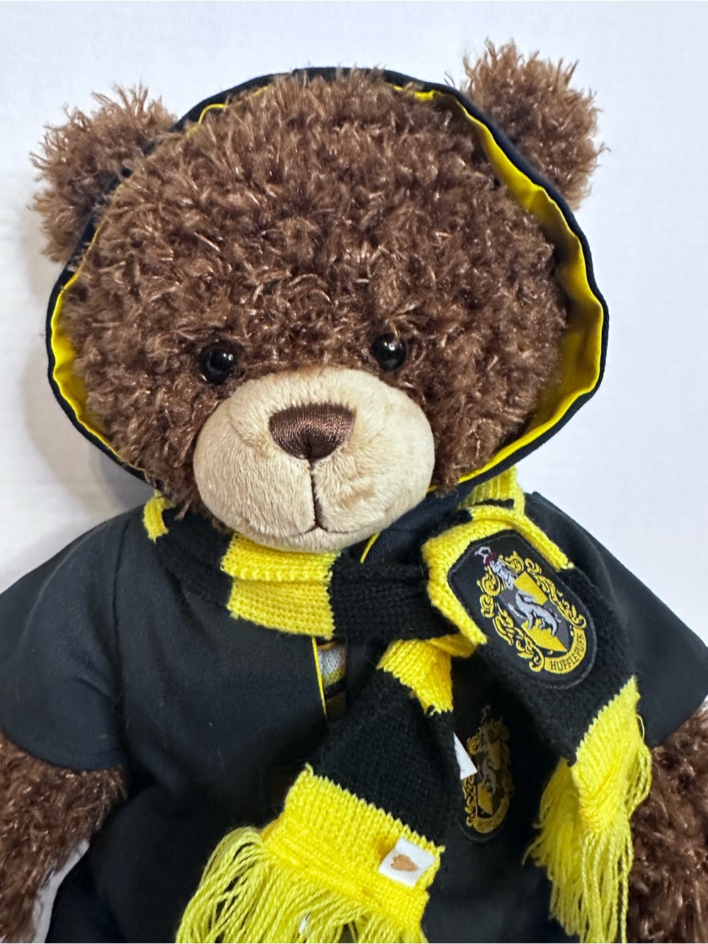 Build A Bear Harry Potter Hufflepuff Plush 16" Teddy Bear Scarf & Robe Outfit
